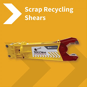 Scrap Recycling Shears for Excavators